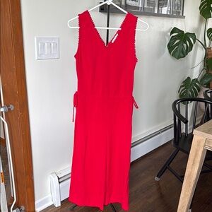 Elegant Red Sleeveless Dress
